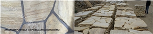Amarillo Puntilla Flagstone Walling, Flagstone Patio