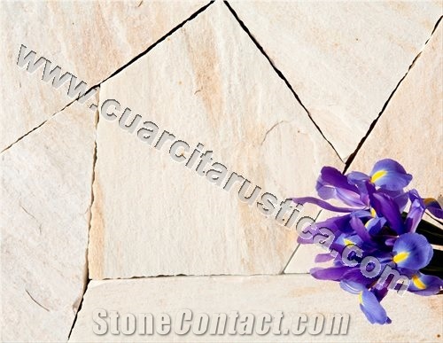 Blanco Puntilla Flagstone Paver, Walkway Irregular Flagstones