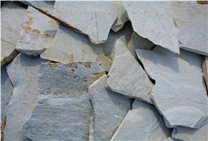 Blanco Puntilla Flagstone Paver, Walkway Irregular Flagstones