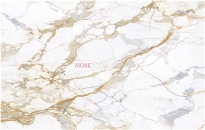 Extra Calacatta Gold Ceramic Large Wall Tile Slab