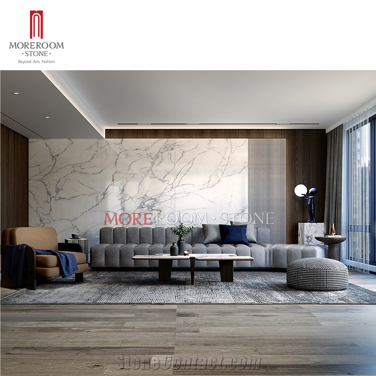 Extra Calacatta Gold Ceramic Large Wall Tile Slab
