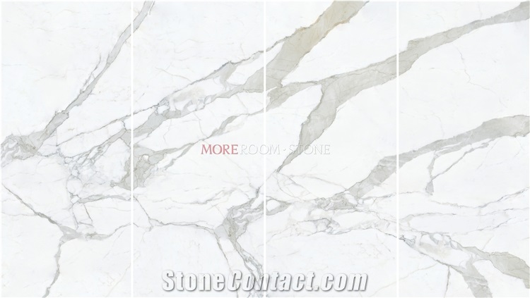 Extra Calacatta Gold Ceramic Large Wall Tile Slab