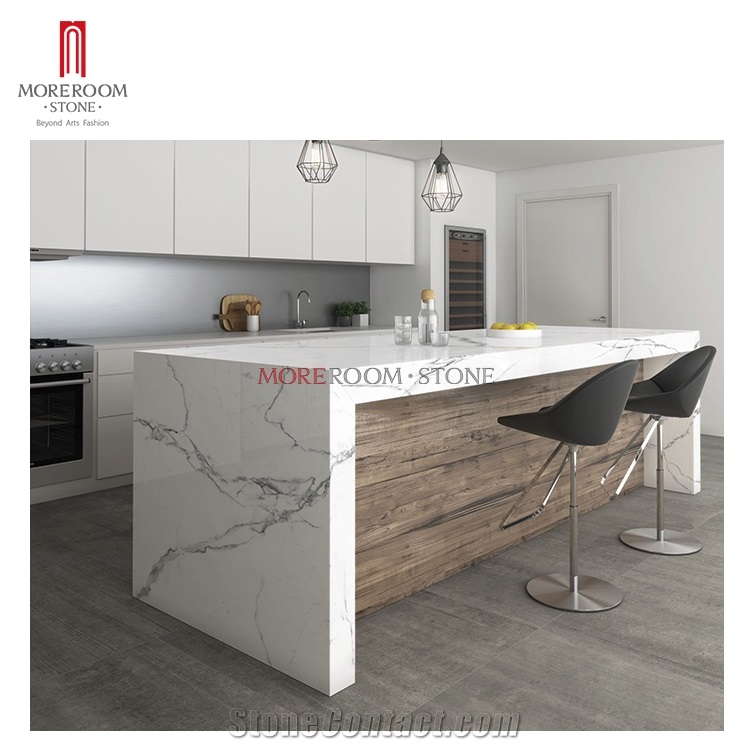 Polished Calacatta Porcelain Tile for Background