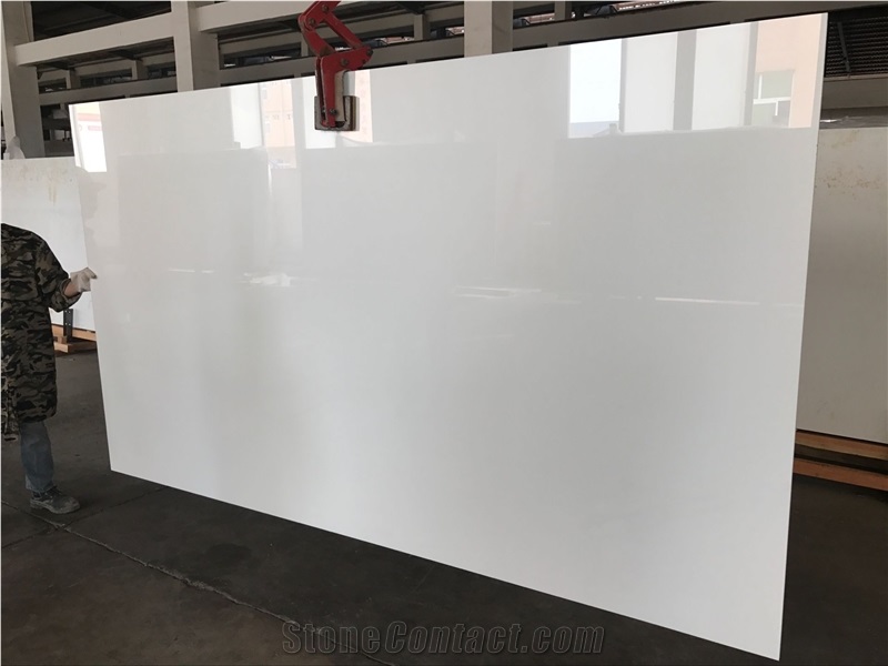 Pure White Nano Crystallized Stone for Decoration