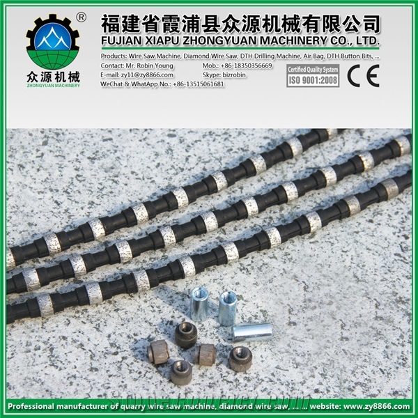Diamond Wire Saw Stone Cutting, Marble Cutting, Granite Cutting, Good Quality