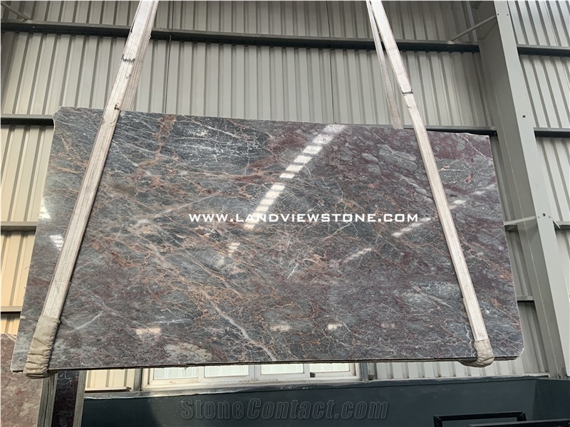 Afyon Salome Marble Bordeaux Red Marble Slab