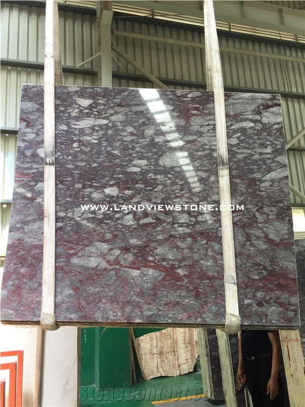 Afyon Salome Marble Bordeaux Red Marble Slab
