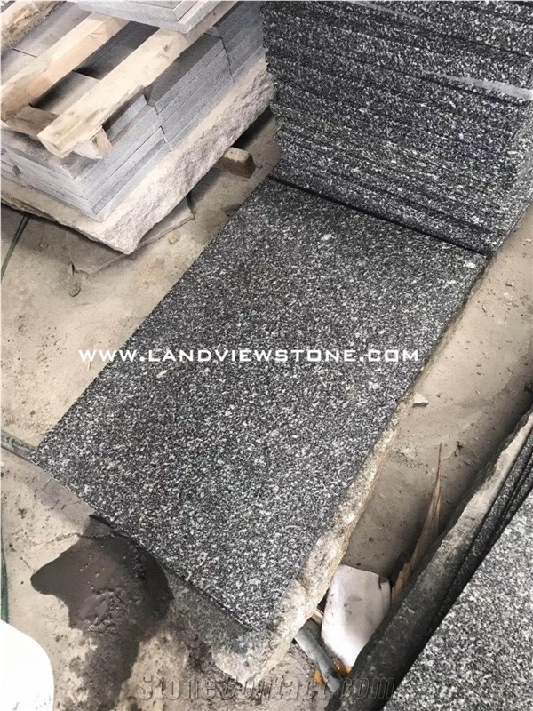 Dark Grey Granite Cut to Size Floor Tiles