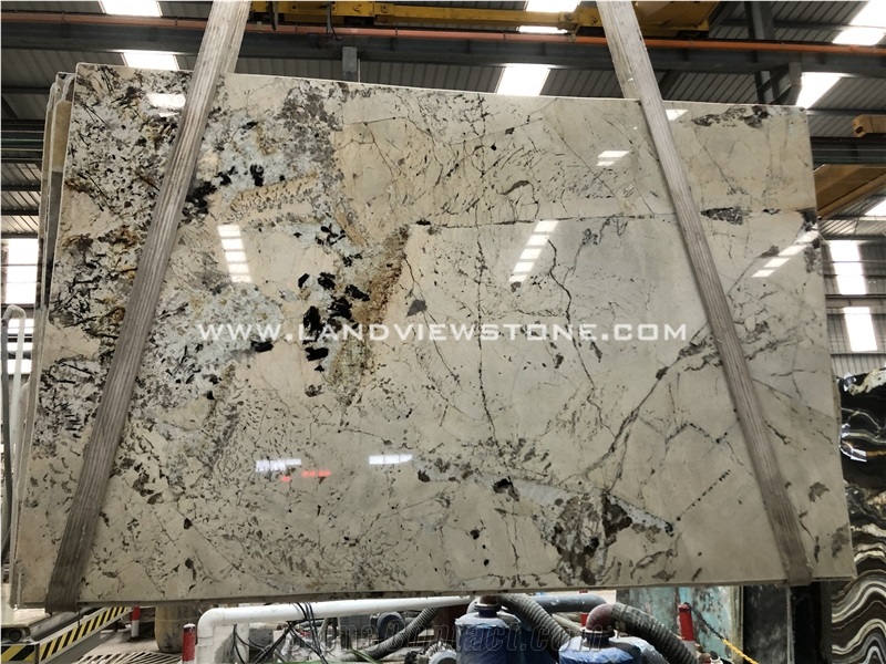 Pandora White Ivory Beige Granite Slabs Tiles