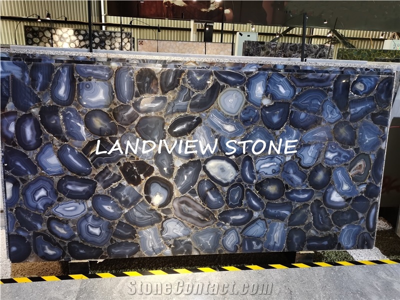 Uruguay Agate Semiprecious Stone Wall Tiles Slab