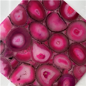 Luxury Agate Pink Onyx Slab for Big Wall Decor