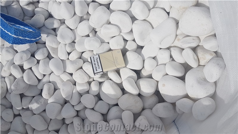 Sivec Marble Pebble, White Marble Pebble