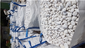 Sivec Marble Pebble, White Marble Pebble