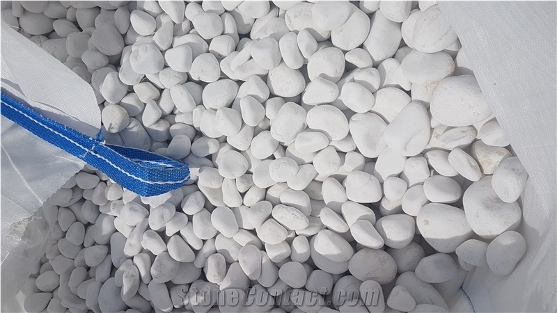 Sivec Marble Pebble, White Marble Pebble