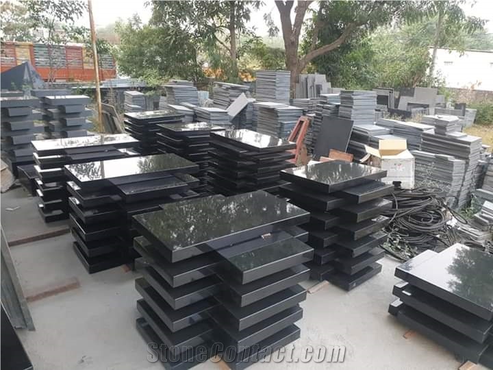 Absolute Black Granite Headstone Gravestone