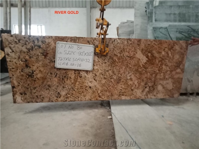 Alaska Gold Greanite Slabs
