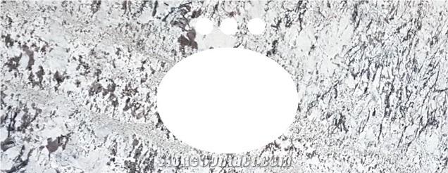 Alaska White Granite Prefab Countertops