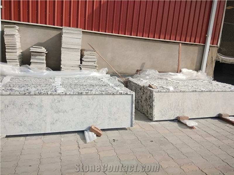 Alaska White Granite Prefab Countertops