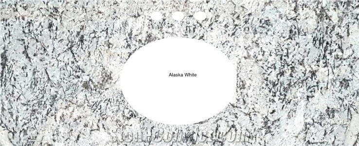 Alaska White Granite Prefab Countertops