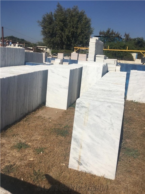 Crystal Sparkling White Marble Tiles