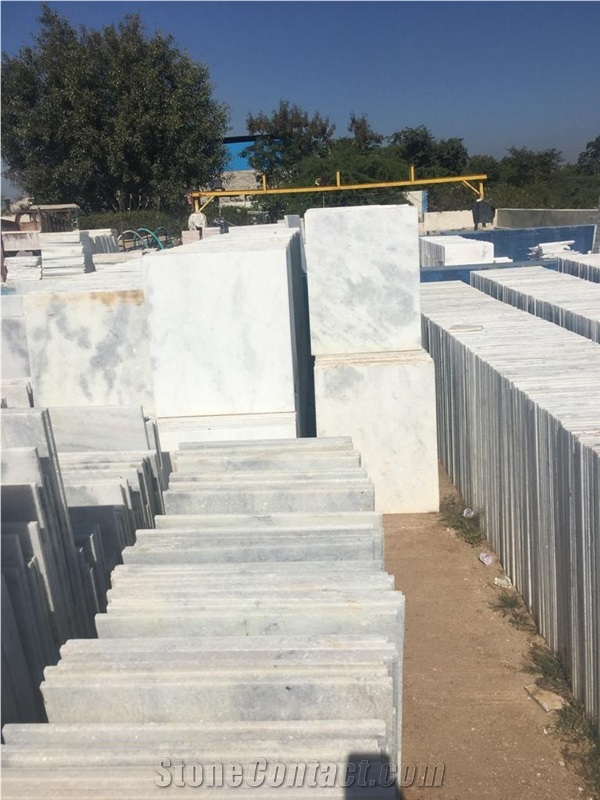 Crystal Sparkling White Marble Tiles