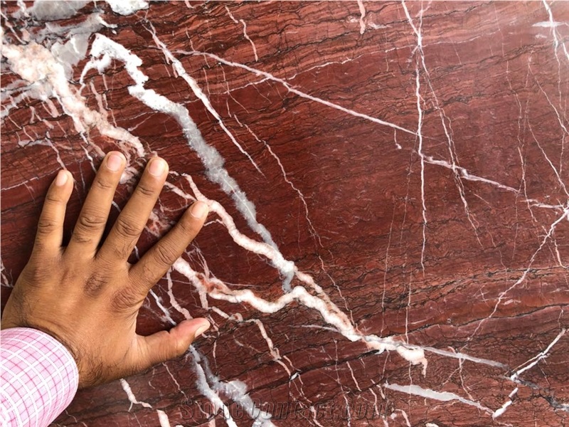 Red Levantino Marble Slab, Indo Levanto Red Marble Slabs