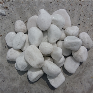 Marble Stone Snow White Pebble for Decoration