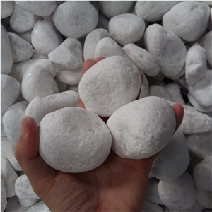 Marble Stone Snow White Pebble for Decoration