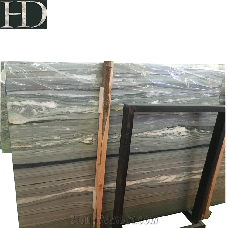 Chinese Colorful Wooden Grain Marble Big Slabs
