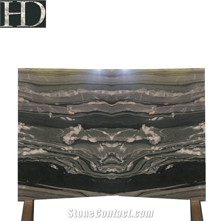 Chinese Colorful Wooden Grain Marble Big Slabs