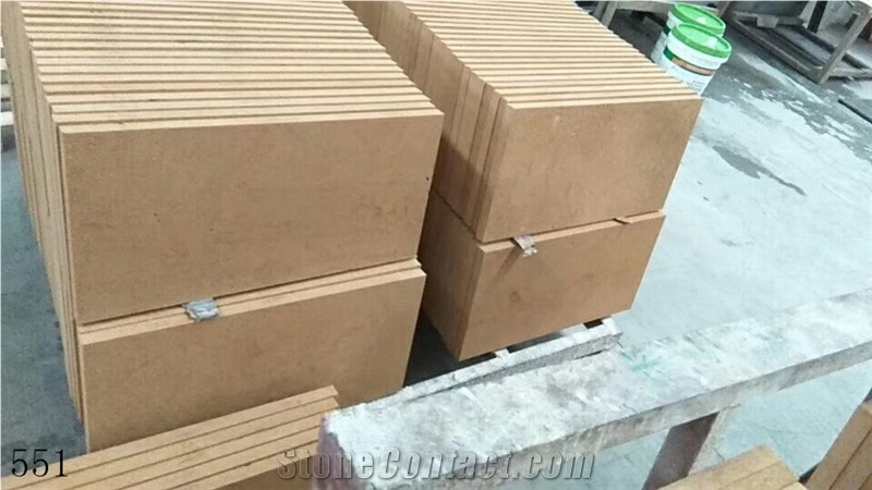 Buff Beige Sandstone Exterior Wall Tiles Paving