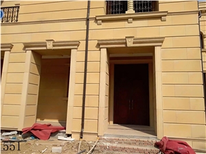 Buff Beige Sandstone Exterior Wall Tiles Paving