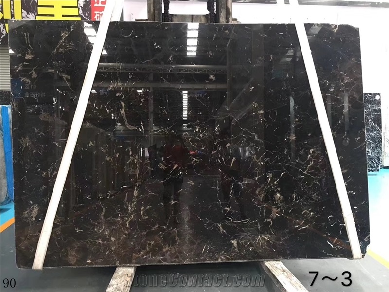 China Hubei Dark Emperador Floor Stone Tiles Slabs
