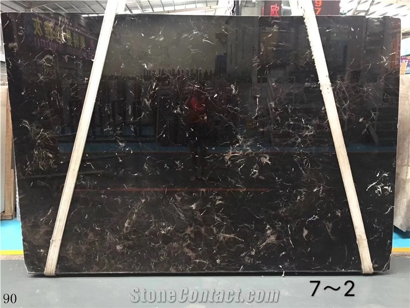 China Hubei Dark Emperador Floor Stone Tiles Slabs