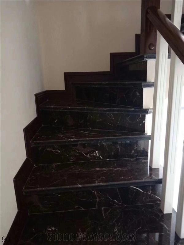 China Hubei Dark Emperador Floor Stone Tiles Slabs