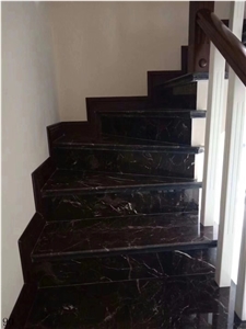 China Hubei Dark Emperador Floor Stone Tiles Slabs