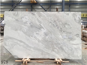 China Yabo Grey Marble Semi White Vatican Ashes