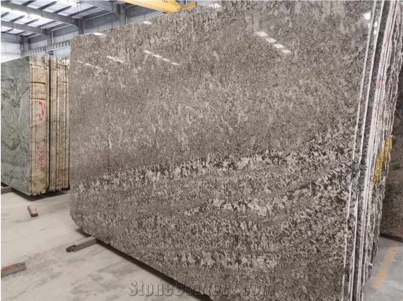 Dallas White Granite Slab 2 cm Thick Polished Tile