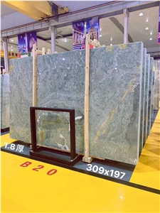 Natural Jade Gold Blue Oniks in China Stone Market