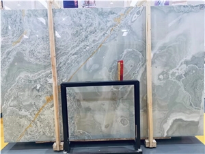Natural Jade Gold Blue Oniks in China Stone Market