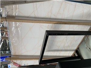 Red Line White Jade Marble Red Spider Marble Slabs