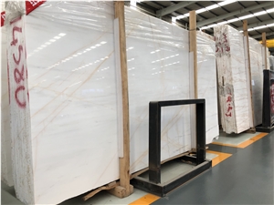 Red Line White Jade Marble Red Spider Marble Slabs