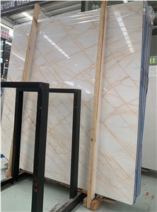Red Line White Jade Marble Red Spider Marble Slabs