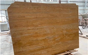 Rosso Persiano Taebris Travertin D`Iran Rouge Slab