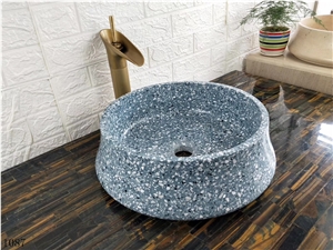 Terrazzo Waterstone Round Basin in China Market