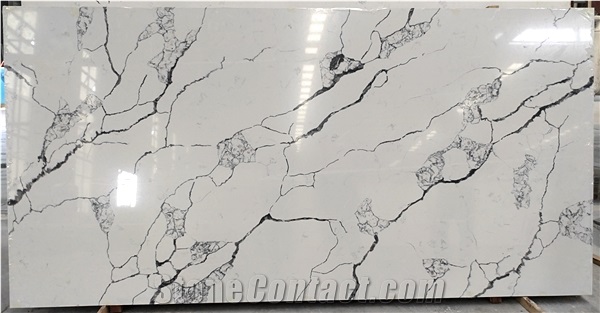 Artificial Calacatta Quartz Stone Slabs