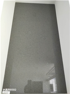 Artificial Quartz Stone Grey Slabs Wall Tiles