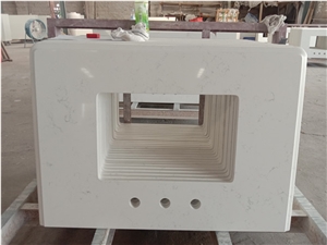 Artificial Stone Carrara White Quartz Countertop