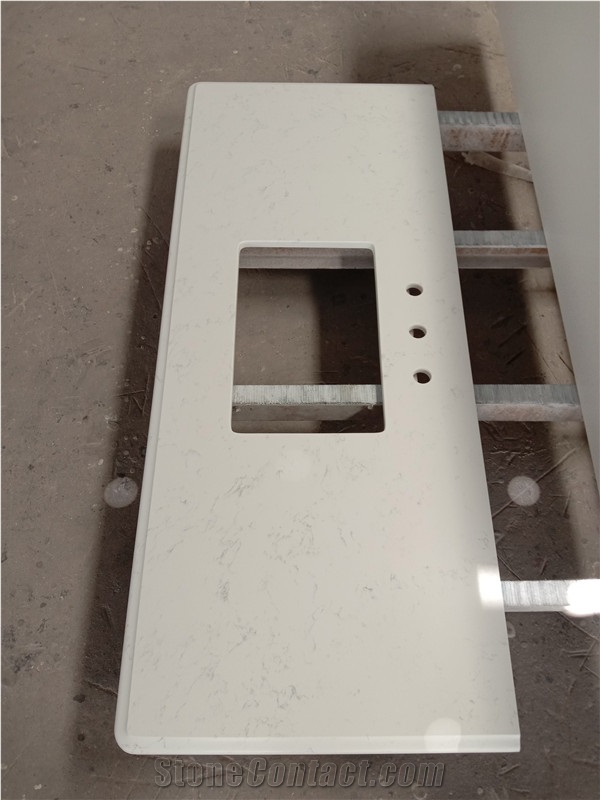 Artificial Stone Carrara White Quartz Countertop