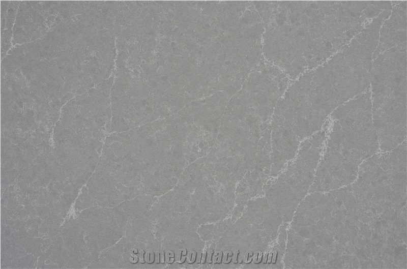 Artificial Stone Grey Quartz Slabs Wall Tiles